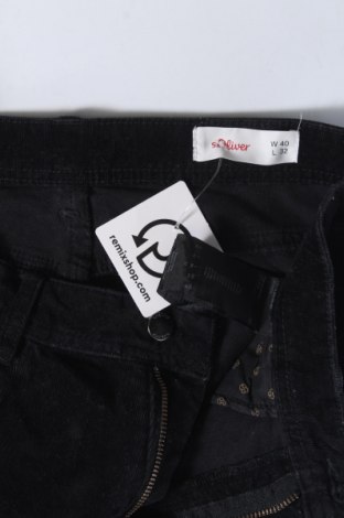 Γυναικείο κοτλέ παντελόνι S.Oliver, Μέγεθος L, Χρώμα Μαύρο, Τιμή 25,36 €
