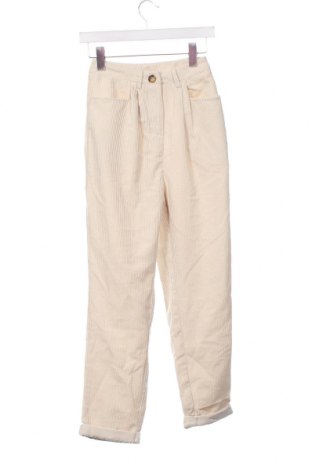 Γυναικείο κοτλέ παντελόνι SHEIN, Μέγεθος XS, Χρώμα Εκρού, Τιμή 17,94 €