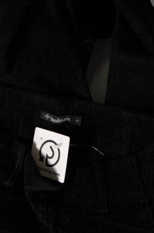 Γυναικείο κοτλέ παντελόνι Soulmate, Μέγεθος S, Χρώμα Μαύρο, Τιμή 3,80 €