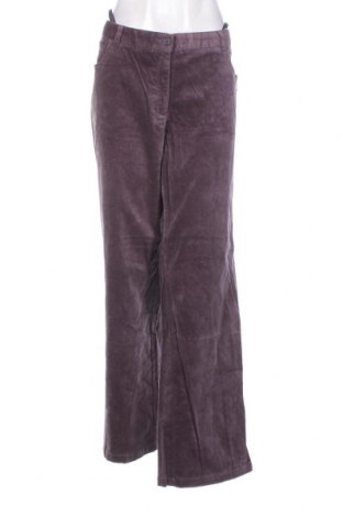 Pantaloni de velvet de femei W.O.B. World Of Basics, Mărime XXL, Culoare Mov, Preț 90,79 Lei
