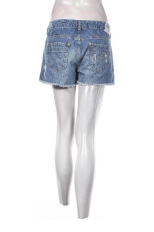 Γυναικείο κοντό παντελόνι Bershka, Μέγεθος L, Χρώμα Μπλέ, Τιμή 18,47 €