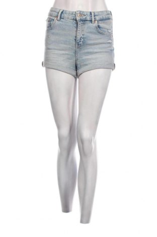 Дамски къс панталон Bershka, Размер XS, Цвят Син, Цена 19,55 лв.