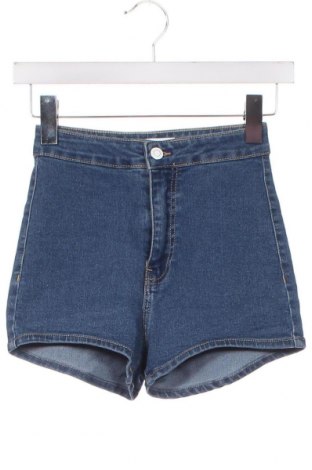 Pantaloni scurți de femei Bershka, Mărime XS, Culoare Albastru, Preț 29,92 Lei