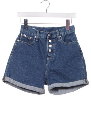 Дамски къс панталон Calvin Klein Jeans, Размер XS, Цвят Син, Цена 65,09 лв.