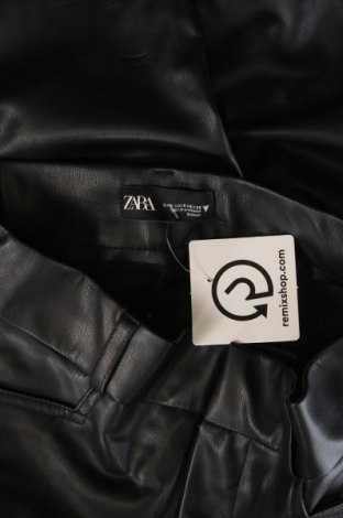 Dámske kožené nohavice  Zara, Veľkosť S, Farba Čierna, Cena  4,29 €