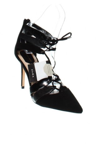 Дамски обувки Zara, Размер 39, Цвят Черен, Цена 62,00 лв.