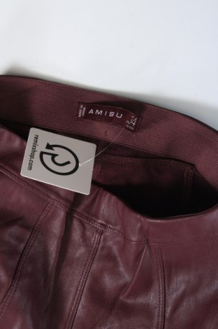 Дамски панталон Amisu, Размер XS, Цвят Червен, Цена 7,54 лв.