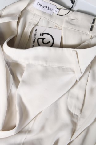 Pantaloni de femei Calvin Klein, Mărime L, Culoare Ecru, Preț 286,68 Lei