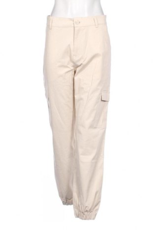Pantaloni de femei Dan Fox X About You, Mărime XL, Culoare Ecru, Preț 85,66 Lei