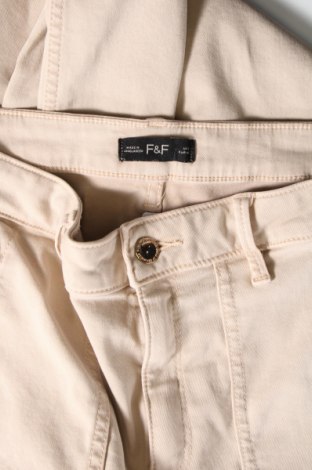 Pantaloni de femei F&F, Mărime M, Culoare Bej, Preț 35,91 Lei