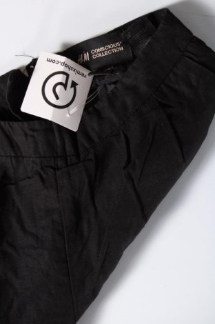 Pantaloni de femei H&M Conscious Collection, Mărime S, Culoare Negru, Preț 14,31 Lei