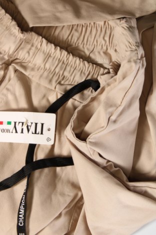 Γυναικείο παντελόνι Made In Italy, Μέγεθος S, Χρώμα  Μπέζ, Τιμή 16,04 €