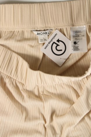 Dámské kalhoty  Monki, Velikost L, Barva Béžová, Cena  333,00 Kč