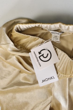 Pantaloni de femei Monki, Mărime XXS, Culoare Bej, Preț 73,68 Lei