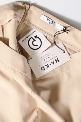 Γυναικείο παντελόνι NA-KD, Μέγεθος L, Χρώμα  Μπέζ, Τιμή 7,19 €