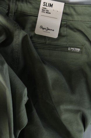 Дамски панталон Pepe Jeans, Размер S, Цвят Зелен, Цена 156,00 лв.