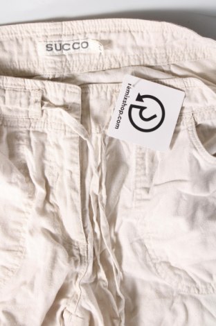 Γυναικείο παντελόνι Succo, Μέγεθος S, Χρώμα Εκρού, Τιμή 23,13 €