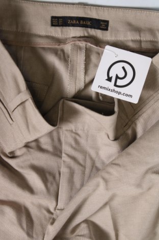 Дамски панталон Zara, Размер XS, Цвят Бежов, Цена 27,05 лв.