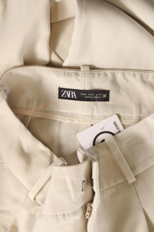 Дамски панталон Zara, Размер M, Цвят Бежов, Цена 27,00 лв.