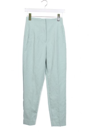 Дамски панталон Zara, Размер XS, Цвят Зелен, Цена 16,23 лв.
