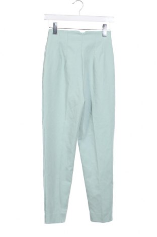 Дамски панталон Zara, Размер XS, Цвят Зелен, Цена 27,05 лв.