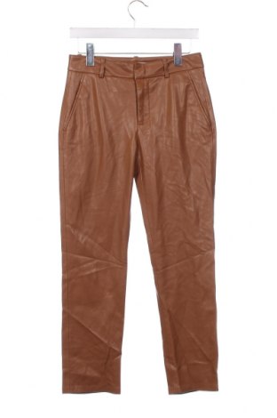 Дамски панталон Zara, Размер XS, Цвят Кафяв, Цена 27,00 лв.