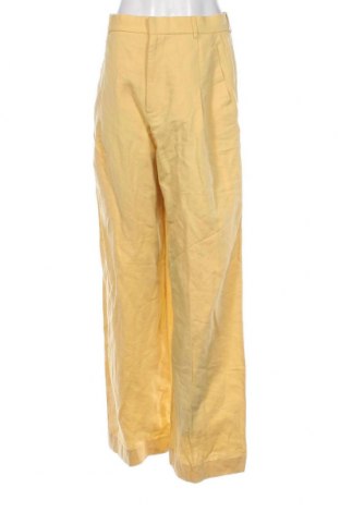 Pantaloni de femei Zara, Mărime M, Culoare Galben, Preț 88,82 Lei