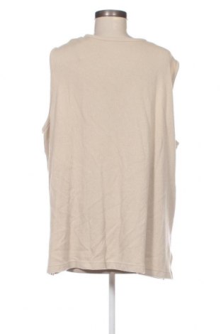 Γυναικείο αμάνικο μπλουζάκι, Μέγεθος 4XL, Χρώμα  Μπέζ, Τιμή 6,40 €