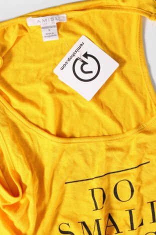 Γυναικείο αμάνικο μπλουζάκι Amisu, Μέγεθος S, Χρώμα Κίτρινο, Τιμή 2,87 €