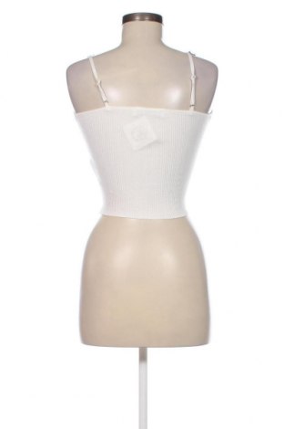 Γυναικείο αμάνικο μπλουζάκι Bershka, Μέγεθος S, Χρώμα Λευκό, Τιμή 8,04 €