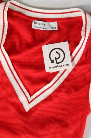 Tricou de damă Bershka, Mărime XS, Culoare Roșu, Preț 39,90 Lei