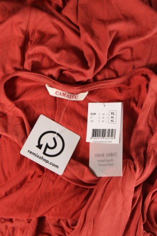 Γυναικείο αμάνικο μπλουζάκι Camaieu, Μέγεθος XL, Χρώμα Κόκκινο, Τιμή 10,75 €