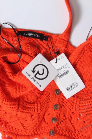 Γυναικείο αμάνικο μπλουζάκι Desigual, Μέγεθος S, Χρώμα Κόκκινο, Τιμή 12,78 €