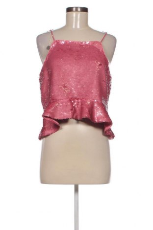 Γυναικείο αμάνικο μπλουζάκι Ganni, Μέγεθος M, Χρώμα Ρόζ , Τιμή 37,11 €