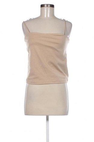Γυναικείο αμάνικο μπλουζάκι Gina Tricot, Μέγεθος XL, Χρώμα  Μπέζ, Τιμή 15,98 €