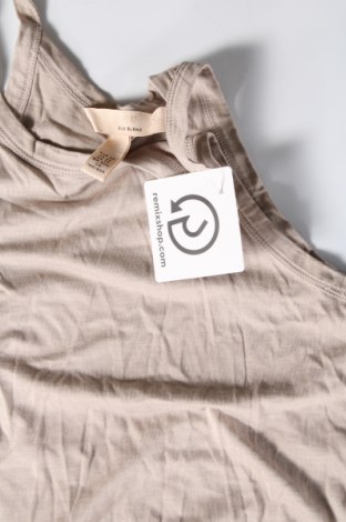 Γυναικείο αμάνικο μπλουζάκι H&M, Μέγεθος XS, Χρώμα  Μπέζ, Τιμή 6,11 €