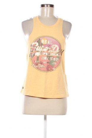 Γυναικείο αμάνικο μπλουζάκι Superdry, Μέγεθος S, Χρώμα Κίτρινο, Τιμή 9,64 €