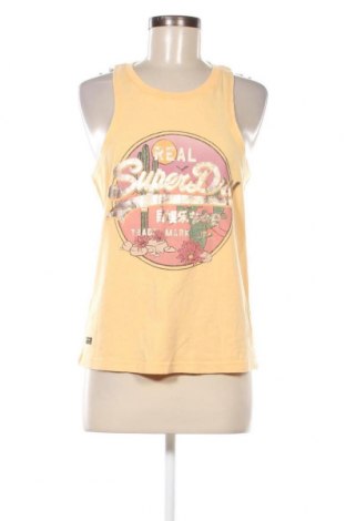 Γυναικείο αμάνικο μπλουζάκι Superdry, Μέγεθος M, Χρώμα Κίτρινο, Τιμή 7,89 €