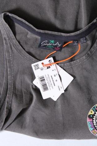Γυναικείο αμάνικο μπλουζάκι Superdry, Μέγεθος M, Χρώμα Γκρί, Τιμή 15,78 €