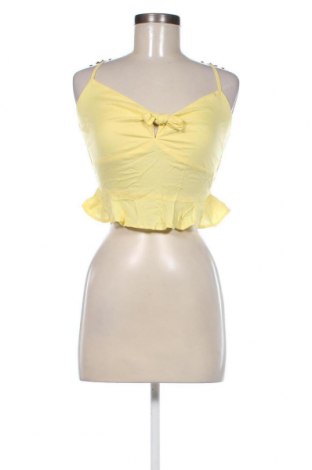 Γυναικείο αμάνικο μπλουζάκι Tally Weijl, Μέγεθος S, Χρώμα Κίτρινο, Τιμή 10,82 €