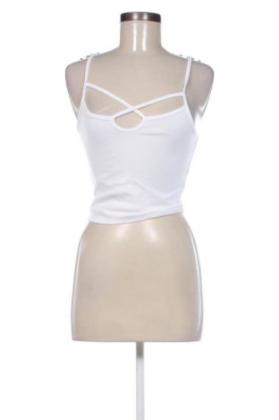 Γυναικείο αμάνικο μπλουζάκι Tally Weijl, Μέγεθος S, Χρώμα Λευκό, Τιμή 6,92 €