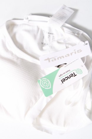Γυναικείο αμάνικο μπλουζάκι Tamaris, Μέγεθος S, Χρώμα Λευκό, Τιμή 5,27 €
