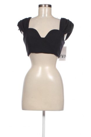 Γυναικείο αμάνικο μπλουζάκι Zara, Μέγεθος S, Χρώμα Μαύρο, Τιμή 5,56 €