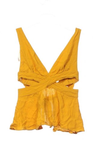 Γυναικείο αμάνικο μπλουζάκι Zara Trafaluc, Μέγεθος S, Χρώμα Κίτρινο, Τιμή 3,60 €