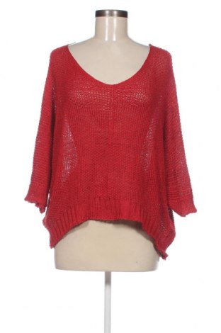 Дамски пуловер, Размер L, Цвят Червен, Цена 29,00 лв.