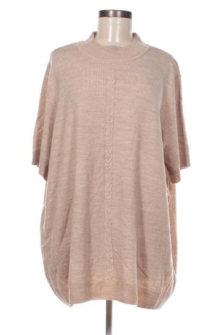 Γυναικείο πουλόβερ, Μέγεθος 4XL, Χρώμα  Μπέζ, Τιμή 13,81 €