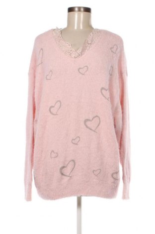 Дамски пуловер, Размер XL, Цвят Розов, Цена 17,40 лв.