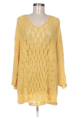 Дамски пуловер ALESSA W., Размер 3XL, Цвят Жълт, Цена 23,20 лв.