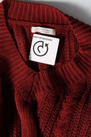 Дамски пуловер Active USA, Размер M, Цвят Червен, Цена 8,41 лв.