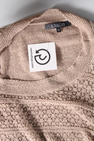 Дамски пуловер Adagio, Размер L, Цвят Бежов, Цена 6,67 лв.